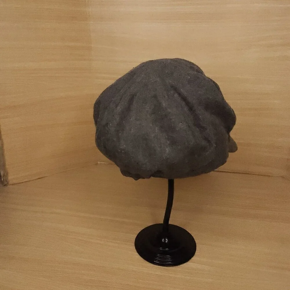 Newsboy Grey Wool Blend Hat Cap
